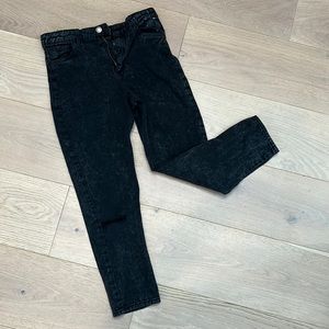 H&M Girls Black Straight leg Jeans Size 12